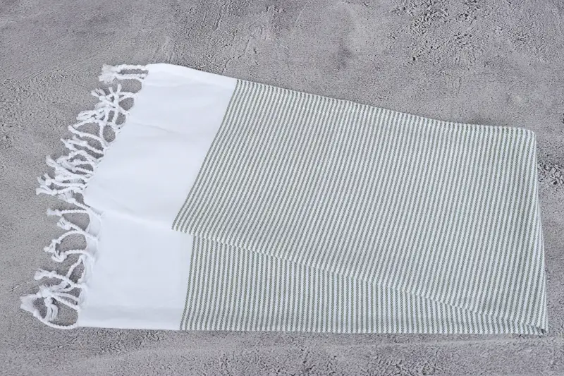 Monogram Hand Towel, Personalize Gift, Turkish Tea Towel, Personalized Hand Towel, Gym Towel, Bridal Shower Gift, 40x18 Cotton Striped Towel - 6