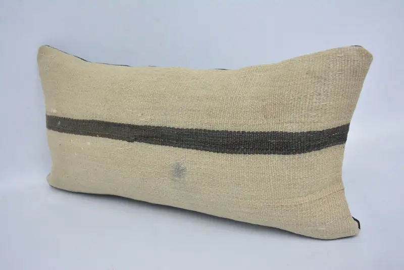 Authentic Pillow Cover, Tapestry Pillow Case, Gift Pillow, Pillow Cover, 12x24 Beige Pillow Sham, Boho Pillow Sham Cover, Home Decor Pillow - 4