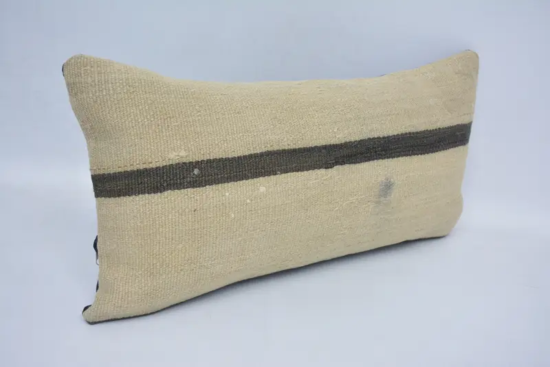 Authentic Pillow Cover, Tapestry Pillow Case, Gift Pillow, Pillow Cover, 12x24 Beige Pillow Sham, Boho Pillow Sham Cover, Home Decor Pillow - 3