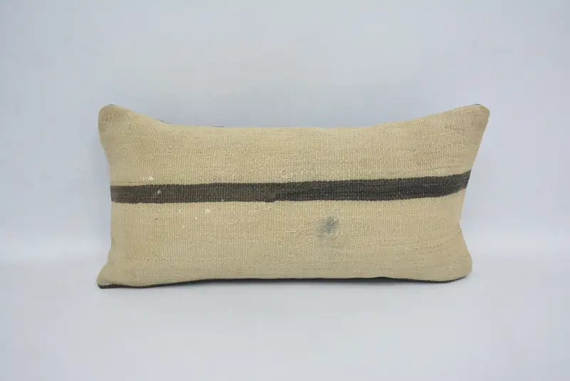 Authentic Pillow Cover, Tapestry Pillow Case, Gift Pillow, Pillow Cover, 12x24 Beige Pillow Sham, Boho Pillow Sham Cover, Home Decor Pillow - 1