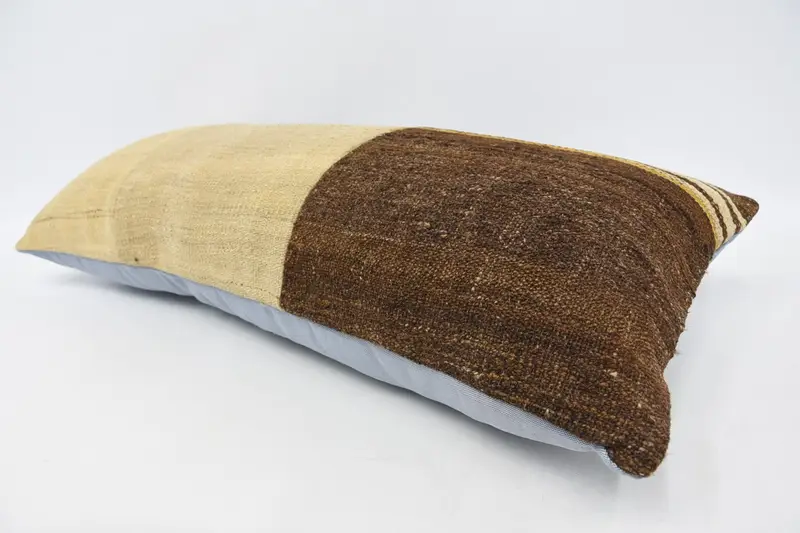 Luxury Cushion, Pillow Sham, Pillow for Sofa, 16x36 Beige Pillow, Vintage Kilim Pillow Cushion, Antique Pillows, Kilim Cushion Sham - 5