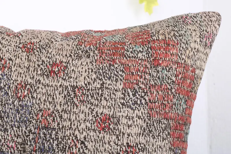 Farmhouse Pillow Cover, Handmade Kilim Cushion, Turkish Pillow, Vintage Kilim Pillow Pillow, Pillow for Sofa, 28x28 Beige Cushion Cover, Pillow - 5