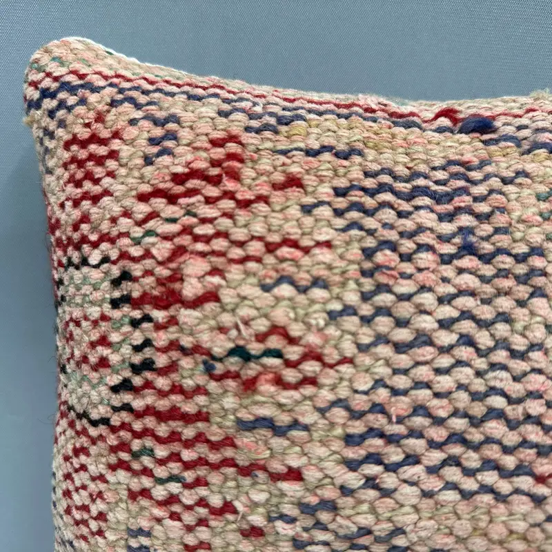 Antique Pillows, 12x12 Red Pillow Sham, Turkish Kilim Pillow, Vintage Kilim Pillow, Ikat Pillow Sham, Toss Cushion Case, Pillow Sham - 5
