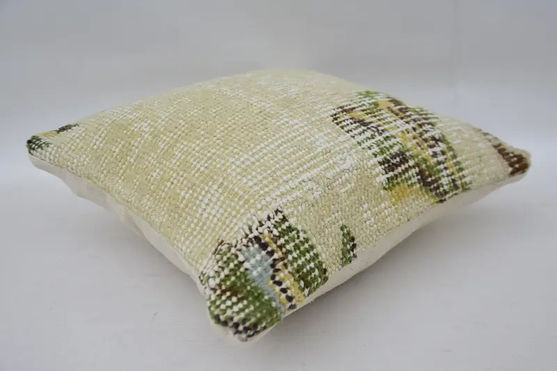 12x12 Beige Pillow Case, Gift Pillow, Home Decor Pillow, Boho Pillow Sham Cover, Patio Pillow Case, Pillow Sham, Kilim Rug Cushion - 6