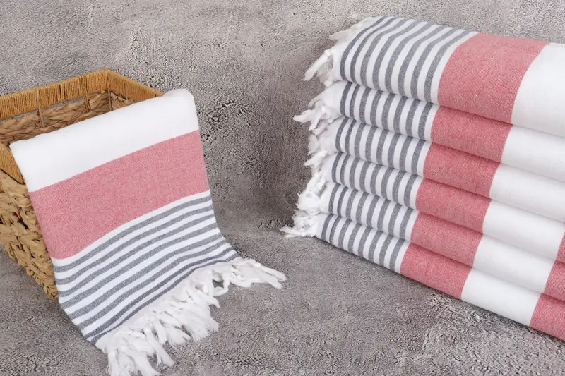 Bridesmaid Gifts Personalized, 68x36 Cotton Striped Terry Towel, Organic Turkish towel, Bachelorette Party Gifts Bridesmaids, Turkish beach towel - 3