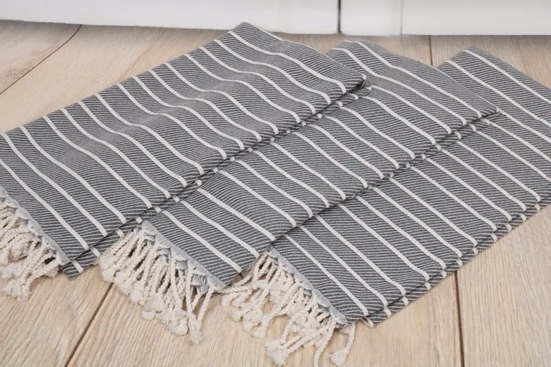 Personalized Bridesmaid Gift, Bride Gift, Bath towel, Thin and lightweight Turkish peshtemal, 70x40 Bamboo Herringbone Towel, Hammam towel - 6