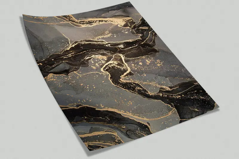 Abstract Marble Wall Paper, 3d Wall Paper, , Paper Wall Art, Wall Paper Peel and Stick, Gray Marble Wall Paper, - 9