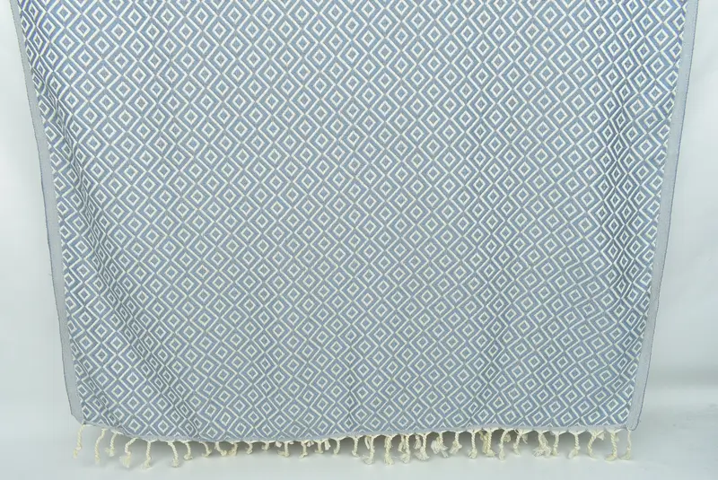 Bride Gift, Peshtemal Towel, Custom Towel, Holiday Towel, Handwoven organic Turkish towel for spa, 70x40 Cotton Diamond Towel, Beach towel - 8