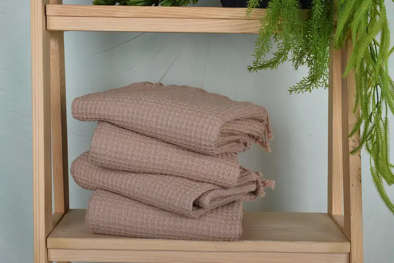 Spa Gift Towel, Organic Turkish towel, Employee Gifts, Best Wedding Gift, Beach towel, Turkish bath towel, 68x36 Cotton Waffle Towel, Travel Towel - 7