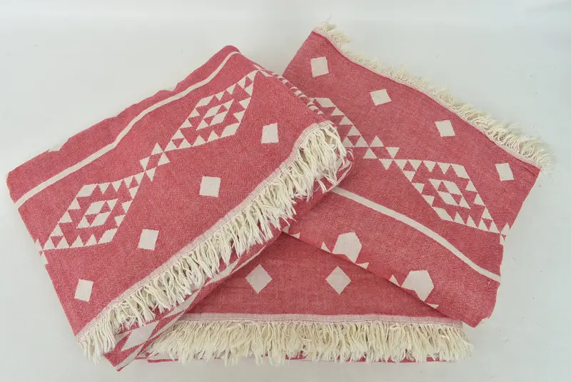 70x60 Cotton Geometric Towel, Boho Throw Blankets, Throw Blanket, Throw Blankets for Couch, Bachelorette Gifts, Beach Bachelorette Party Decorations - 7