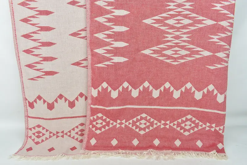 70x60 Cotton Geometric Towel, Boho Throw Blankets, Throw Blanket, Throw Blankets for Couch, Bachelorette Gifts, Beach Bachelorette Party Decorations - 1