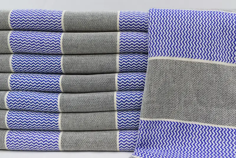 Lightweight Turkish towel, 70x36 Cotton Striped Towel, Turkish Towel Set, Personalized Gift, Valentines Gift, Personalized Towel, Organic Towel - 1