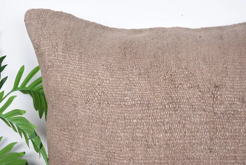 Turkish Pillow, Vintage Pillow, 28x28 Brown Pillow, Pillow Sham, Outdoor Cushion, Handmade Cushion Case, Ethnical Kilim Rug Pillow - 2