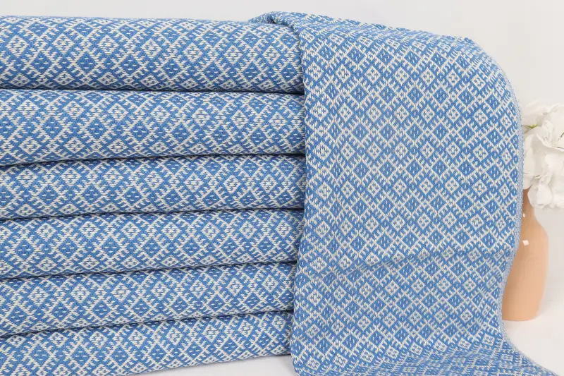Turkish Towel Hand Towel, 38x20 Cotton Diamond Towel, Monogram Kitchen Towel, Girl Trip Party Favor, Small Bath Towels, Merry Christmas Gifts - 2