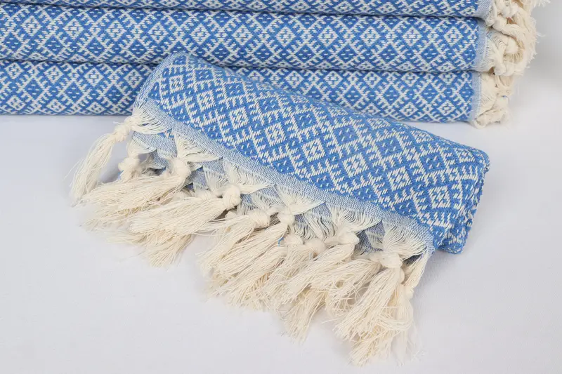 Turkish Towel Hand Towel, 38x20 Cotton Diamond Towel, Monogram Kitchen Towel, Girl Trip Party Favor, Small Bath Towels, Merry Christmas Gifts - 4