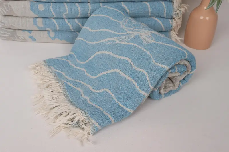 Spa Towel, Girls Weekend Getaways Gifts, Cotton towel, Spa Gift, Home Decor Gifts, Organic Turkish towel, 70x34 Cotton Animal Patterned Towel - 6
