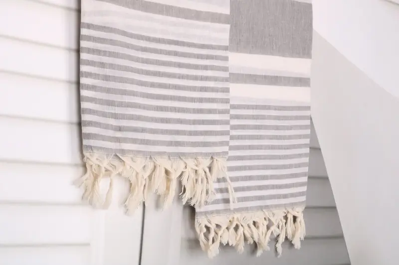 Lightweight Turkish towel, Personalized Bridesmaid Gift, Valentines Day Gift Idea, Bridesmaid Towel, Large Turkish Towel, 70x40 Cotton Striped Towel - 8