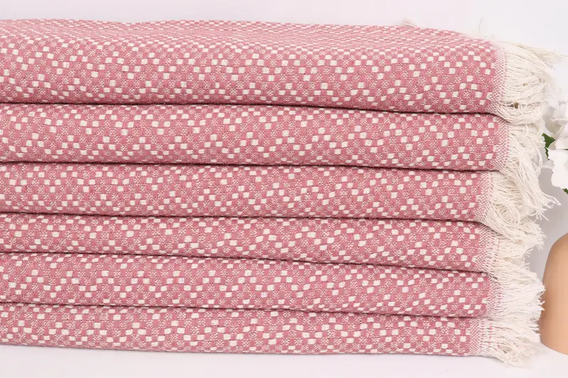 Housewarming Gift, Beach Theme Bachelorette Party, Personalized Blanket, Personalized Wedding Gift, 76x68 Cotton Herringbone Towel, Tablecloth - 3