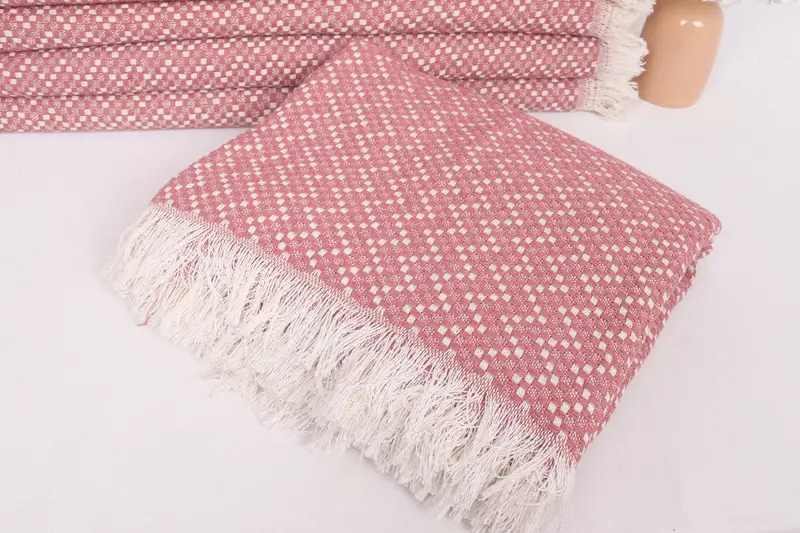Housewarming Gift, Beach Theme Bachelorette Party, Personalized Blanket, Personalized Wedding Gift, 76x68 Cotton Herringbone Towel, Tablecloth - 5