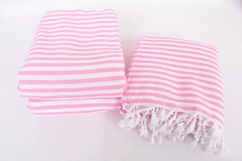 104x76 Cotton Striped Towel, Bachelorette Gifts, Bedspread, Baby Boy Gift, Wedding Favors, Shower Curtain, Best Friend Wedding Gift, Organic Throw - 7