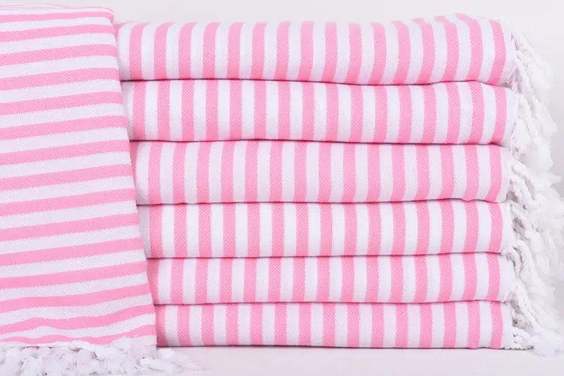 104x76 Cotton Striped Towel, Bachelorette Gifts, Bedspread, Baby Boy Gift, Wedding Favors, Shower Curtain, Best Friend Wedding Gift, Organic Throw - 1