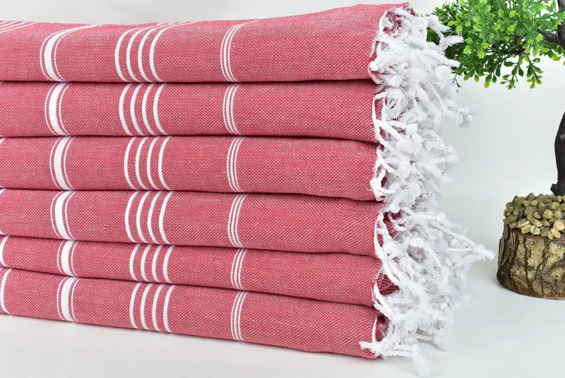 96x80 Cotton Striped Towel, Decorative Blanket, Custom Blanket, Family Gift Basket, Bridesmaid Gift, Turkish Towel Beach Blanket, Monogram Blanket - 6