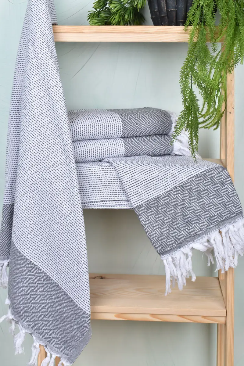 70x40 Cotton Diamond Towel, Gym Towel, Hammam towel, Absorbent towel, Best Friend Gift Ideas, Monogrammed Beach Towel, Monogram Turkish Bath Towel - 6