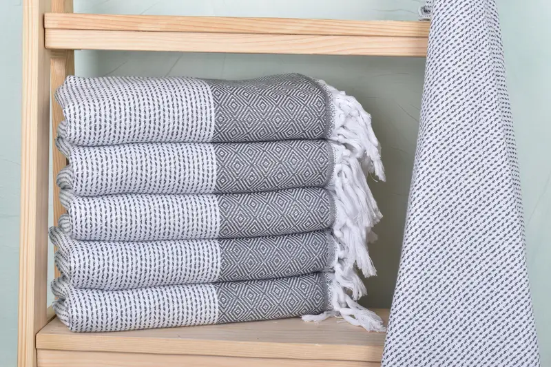 70x40 Cotton Diamond Towel, Gym Towel, Hammam towel, Absorbent towel, Best Friend Gift Ideas, Monogrammed Beach Towel, Monogram Turkish Bath Towel - 2