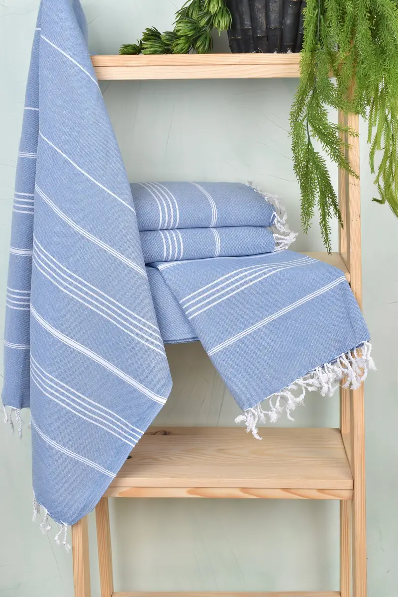 Oversized Beach Towel, 70x40 Cotton Striped Towel, Pool Towels, Bridal Shower Favors, House Warming Gift, Hammam towel, Monogrammed Beach Towel - 6