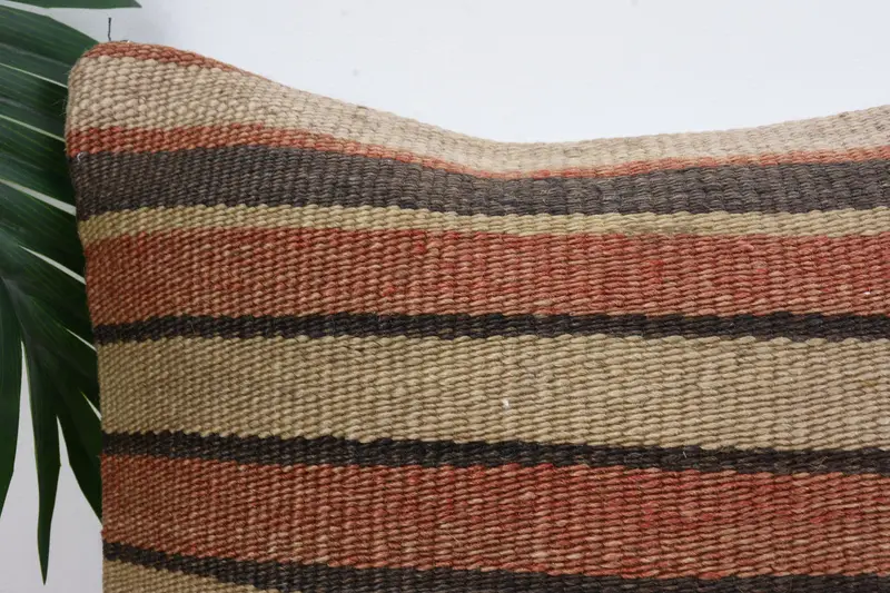 12x12 Brown Cushion Cover, Boho Throw Pillow Case, Antique Pillows, Pillow for Sofa, Pillow Sham, Pillow for Couch, Southwestern Cushion - 2