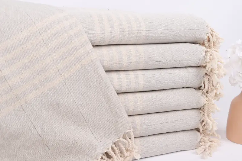 Gift Boxes Towel, Personalized Towel, Beach Theme Wedding Gift, Oversized Beach Towel, 70x40 Linen Striped Towel, Beach towel, Turkish beach towel - 1