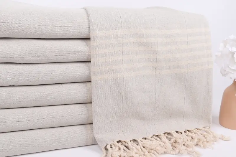 Gift Boxes Towel, Personalized Towel, Beach Theme Wedding Gift, Oversized Beach Towel, 70x40 Linen Striped Towel, Beach towel, Turkish beach towel - 2