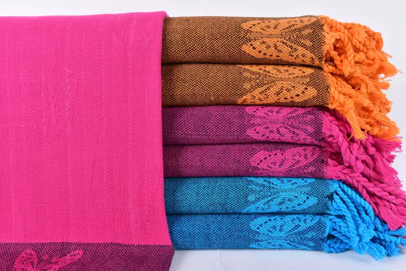 Personalized Gift, Bridal Shower Gift, Personalized Towel, Scarf Towel, Cute Beach Towel, 70x32 Cotton Butterfly Design Towel, Merry Christmas Gifts - 1
