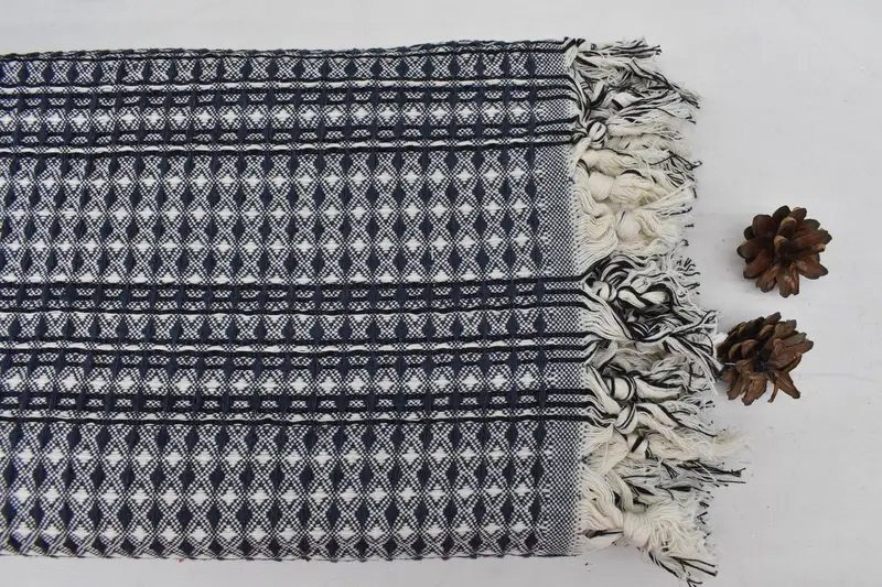 96x70 Cotton Striped Towel, Bachelorette Gifts, Best Friend Christmas Gift, Tablecloth, Wedding Gift Customized Blanket, Custom Blanket - 3