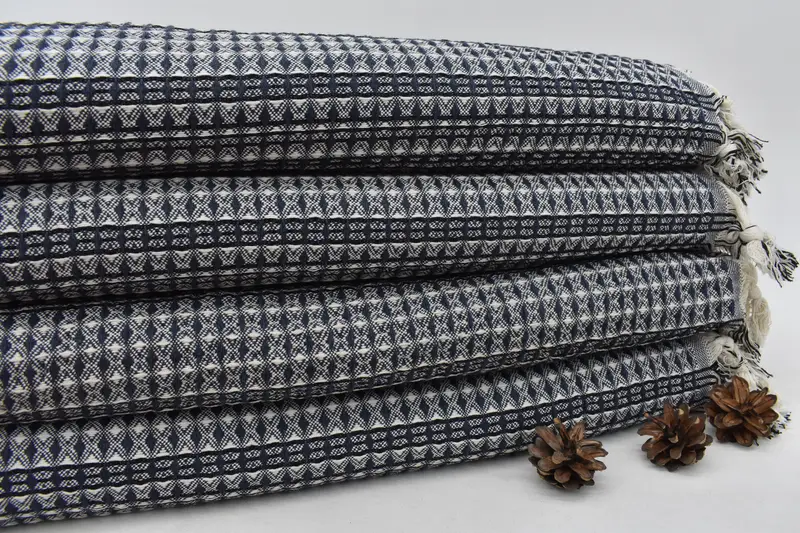 96x70 Cotton Striped Towel, Bachelorette Gifts, Best Friend Christmas Gift, Tablecloth, Wedding Gift Customized Blanket, Custom Blanket - 1