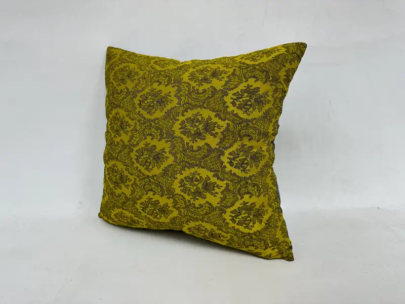 Pastel Pillow Case, Southwestern Cushion Case, Antique Pillows, Throw Kilim Pillow, Pillow, 20x20 Green Pillow Case, Boho Pillow Sham Cover - 4