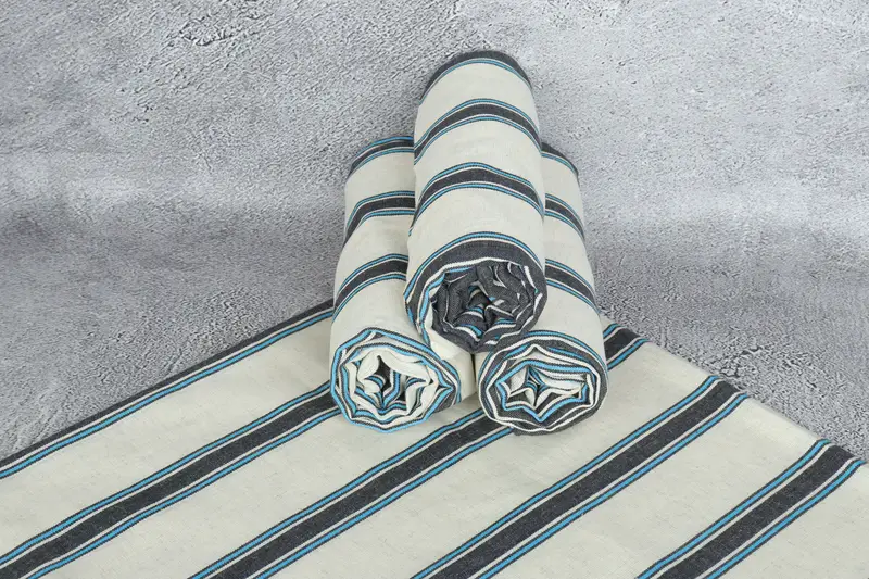 Valentines Day Gift For Her, Beach Towel Gift, Custom Gift, Personalized Gift, Bachelor Party Gifts, Turkish Towel Set, 70x38 Cotton Striped Towel - 7