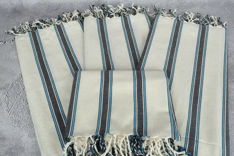 Valentines Day Gift For Her, Beach Towel Gift, Custom Gift, Personalized Gift, Bachelor Party Gifts, Turkish Towel Set, 70x38 Cotton Striped Towel - 4