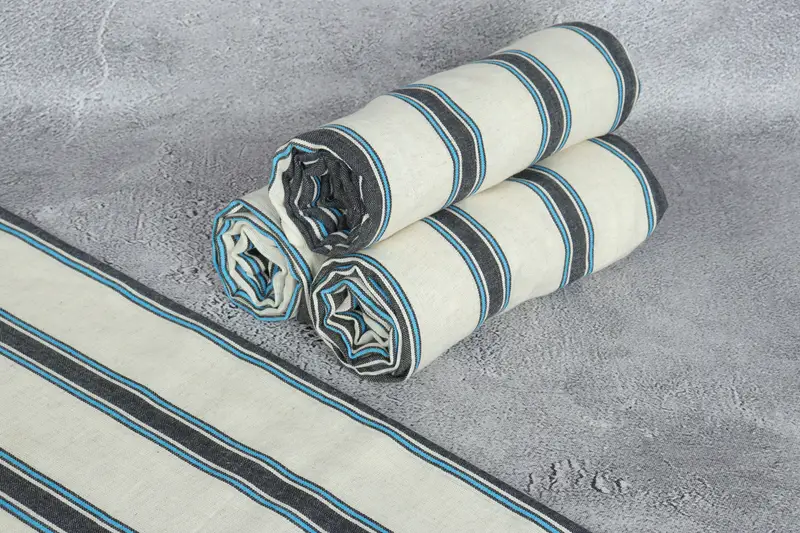 Valentines Day Gift For Her, Beach Towel Gift, Custom Gift, Personalized Gift, Bachelor Party Gifts, Turkish Towel Set, 70x38 Cotton Striped Towel - 8