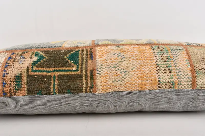 Turkish Pillow, Toss Pillow Case, Gift Pillow, Vintage Pillow, Shabby Chic Pillow Case, 16x36 Gray Cushion Cover, Luxury Cushion Case, Pillow Sham - 5