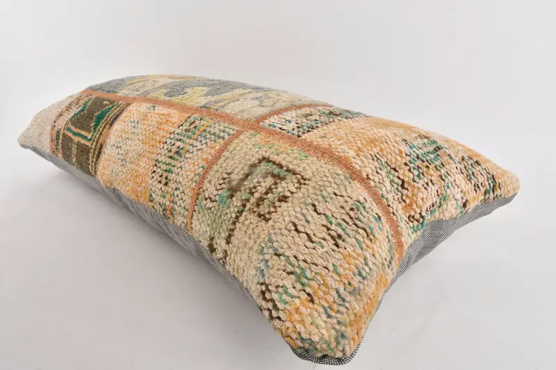 Turkish Pillow, Toss Pillow Case, Gift Pillow, Vintage Pillow, Shabby Chic Pillow Case, 16x36 Gray Cushion Cover, Luxury Cushion Case, Pillow Sham - 6