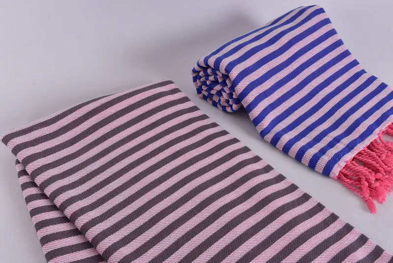 Gift For Best Friend, 70x40 Cotton Striped Towel, Hammam towel, Family Gift Basket, Bachelorette Party Gifts, Travel Towel, Custom Beach Towel - 7