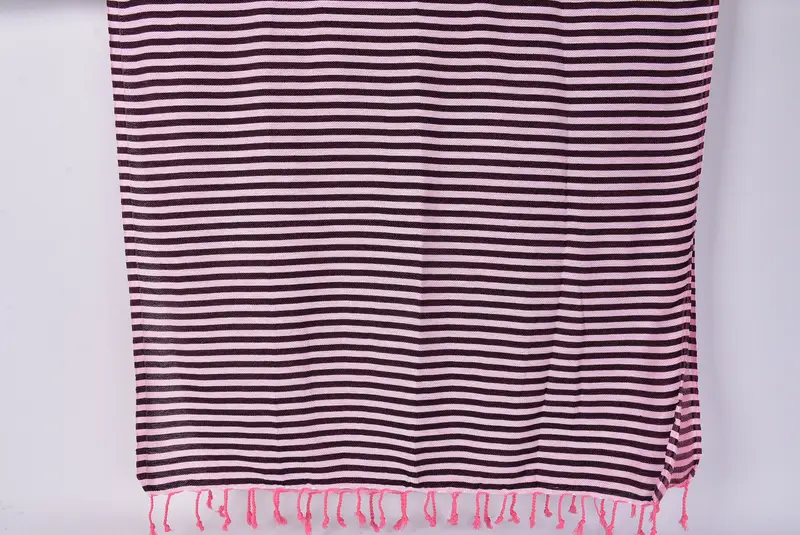 Gift For Best Friend, 70x40 Cotton Striped Towel, Hammam towel, Family Gift Basket, Bachelorette Party Gifts, Travel Towel, Custom Beach Towel - 8