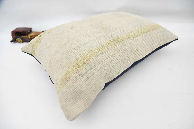 Boho Pillow, Cushion Case, 16x24 Beige Cushion Cover, Turkish Pillow, Seat Pillow Sham, Gift Pillow, Decorative Throw Pillow Sham - 6