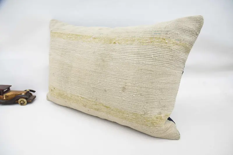 Boho Pillow, Cushion Case, 16x24 Beige Cushion Cover, Turkish Pillow, Seat Pillow Sham, Gift Pillow, Decorative Throw Pillow Sham - 4