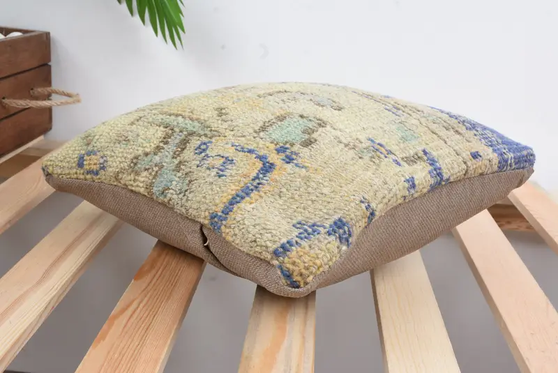 12x12 Beige Pillow Cover, Ethnic Throw Pillow Sham, Sofa Pillow Cover, Boho Pillow, Home Decor Pillow, Pillow, Boho Pillow Sham Cover - 6