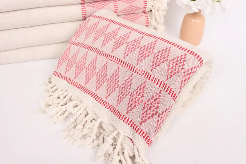 Custom Blanket, Wedding Favors, Bachelor Bachelorette Party Favors, 100x88 Linen Kilim Design Towel, Monogram Beach Blanket, Tablecloth - 4