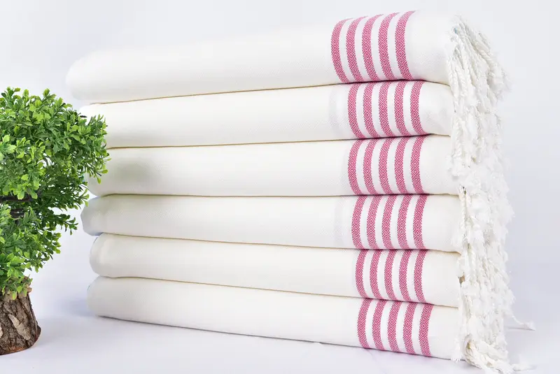 Wedding Favors, Bachelorette Gifts, Gift For Mom, 70x40 Cotton Striped Towel, Personalized Gift, Monogram Turkish Bath Towel, Beach Wedding Favor - 3