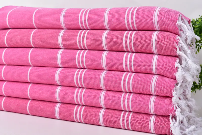 Bathroom Towels, Customized Turkish Towel, Monogram Hand Towel, Spa Towel, Bathroom Hand Towel, 40x24 Cotton Striped Towel, Personalized Hand Towel - 3
