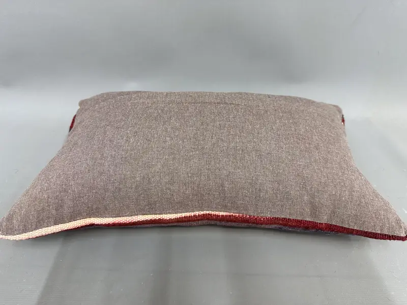 Vintage Kilim Throw Pillow, 12x20 Red Pillow Cover, Customized Pillow Sham, Pillow Case, Kilim Pillow Cover, Ethnical Kilim Rug Pillow - 7
